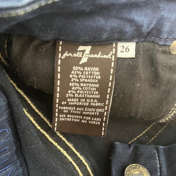 7 For All Mankind Skinny Jeans Pants Denim ((size 26)) - Picture 8 of 9